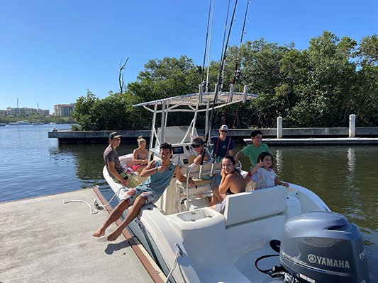 Chiropractor Torrance CA Derek Taylor And Family On A Boat