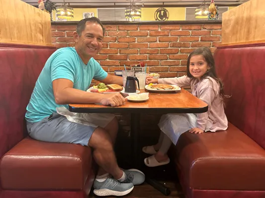 Chiropractor Torrance CA Derek Taylor With Daughter