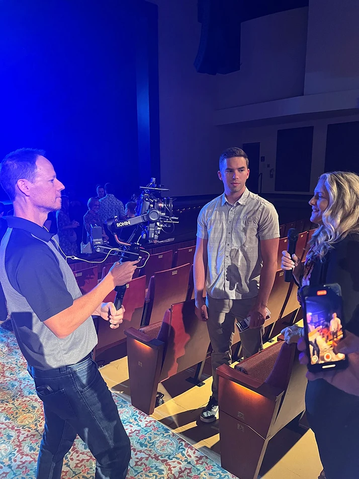 Derek Taylor and News Crew