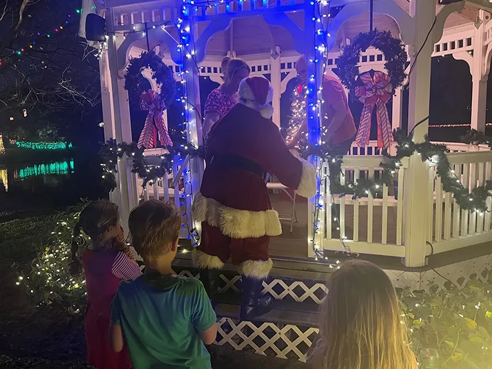 Doctor Taylor Thoughts A Christmas Party Wake-Up Call Children Following Santa Claus